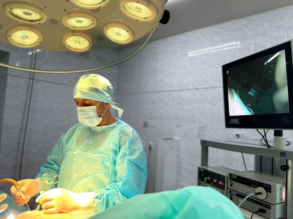 В Кордайской центральной районной больнице была проведена операция на доброкачественное образование.
